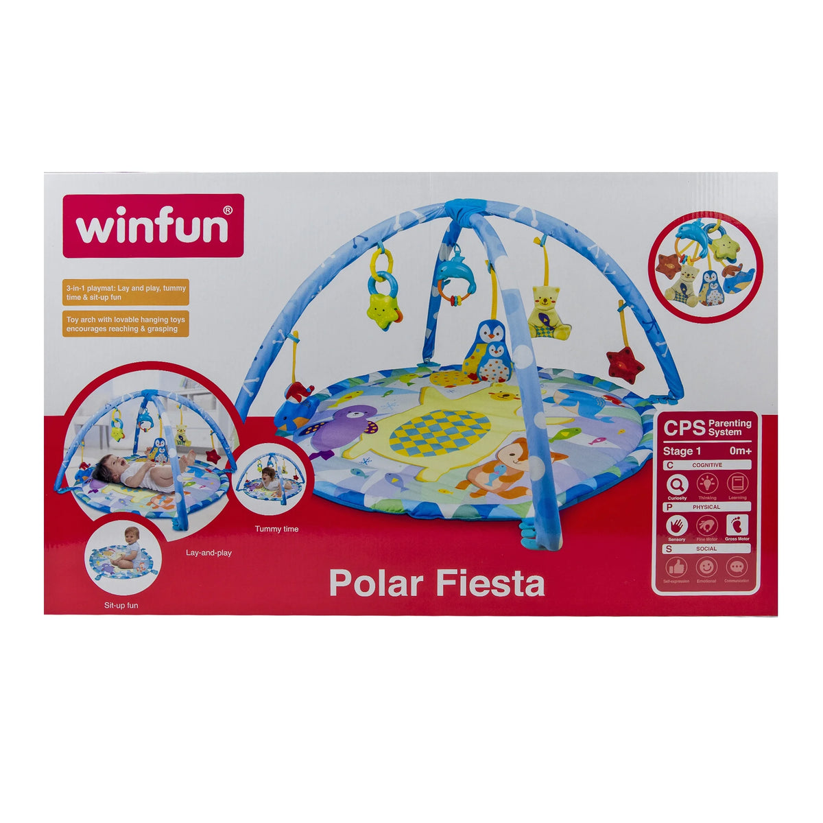 Polar Fiesta Activity Playmat with Hanging Toys E73910