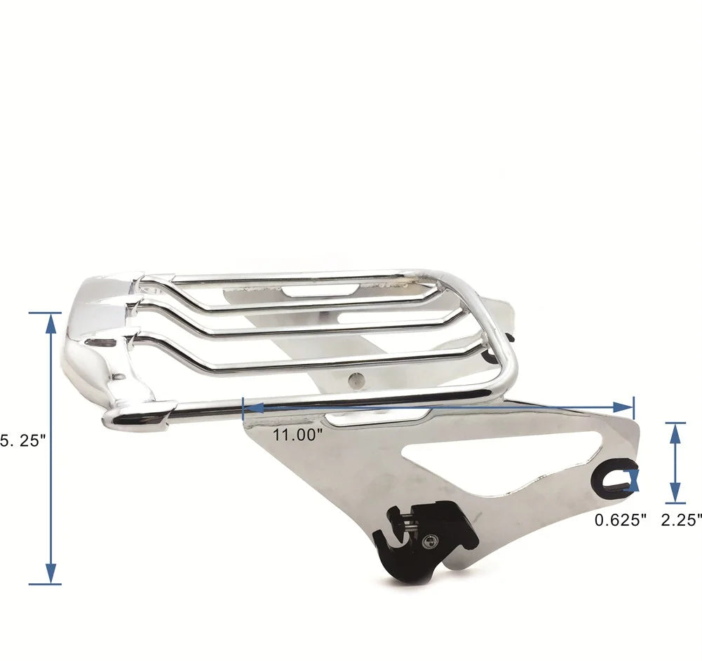 Chrome Detachable Luggage Rack for Touring Motorcycle K945665