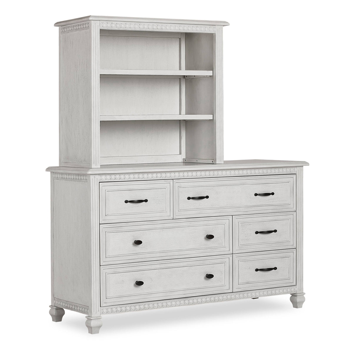 Antique Grey Mist Mini Hutch Bookcase D43192