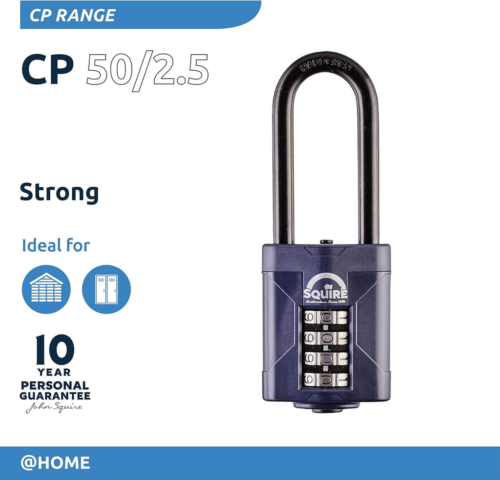 Blue 50 mm 4 Wheel Combination Padlock, Pack of 2 R32757
