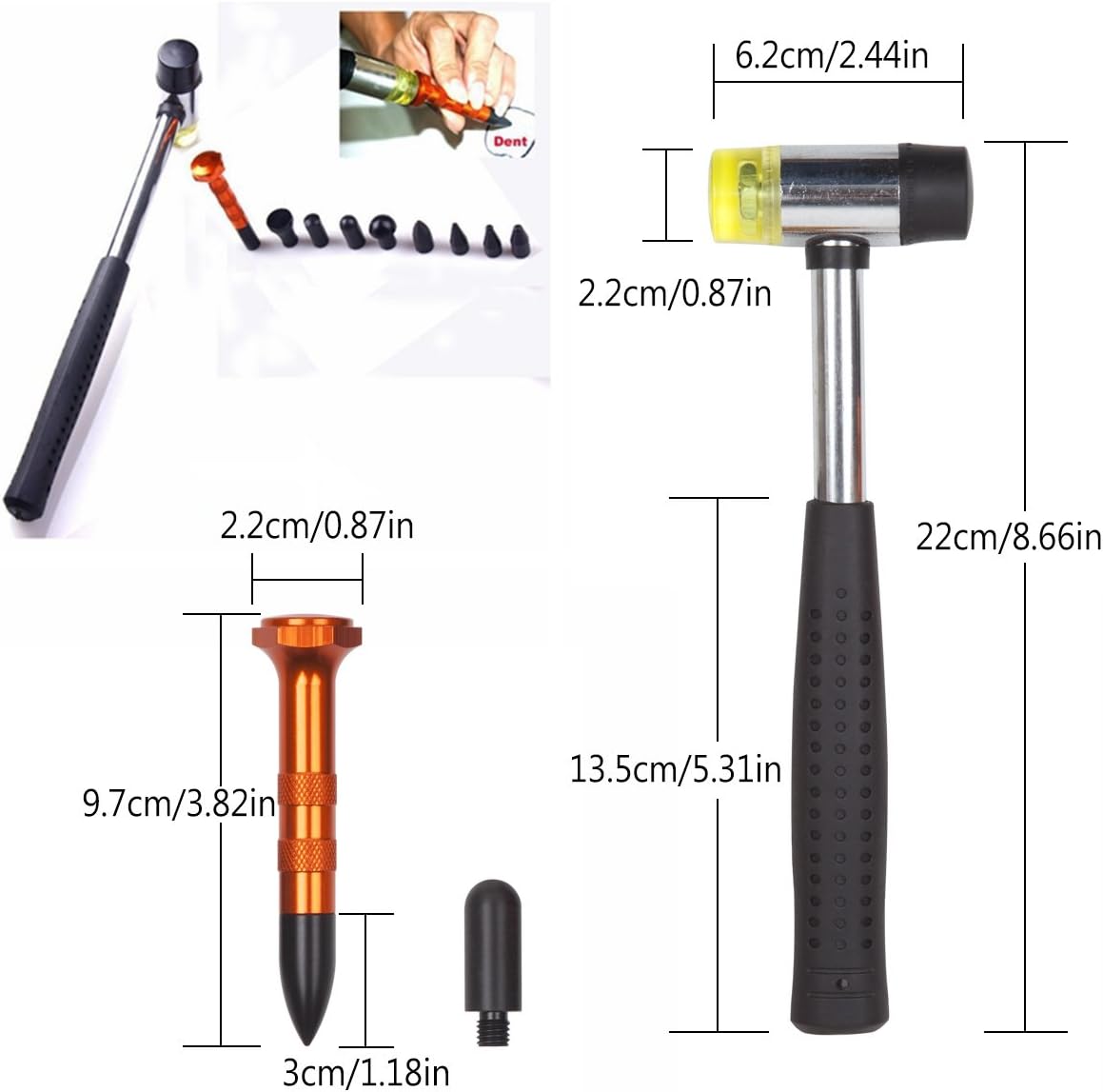 Paintless Dent Repair Kit for Auto Body Dent Removal N706