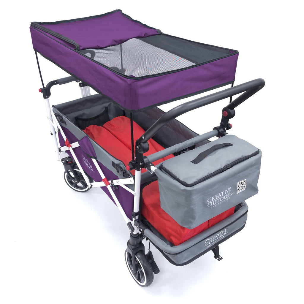 Purple Folding Wagon Stroller with Canopy I326