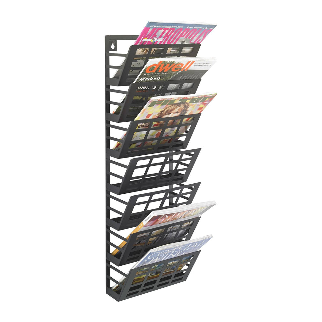 7 Pocket Grid Magazine Rack F17395