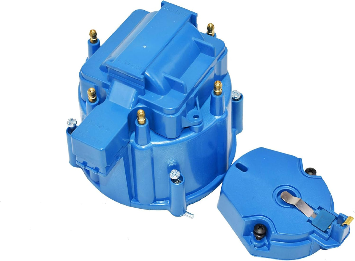 Blue Distributor Cap Rotor and Coil Cover Kit 6 Cylinders V267