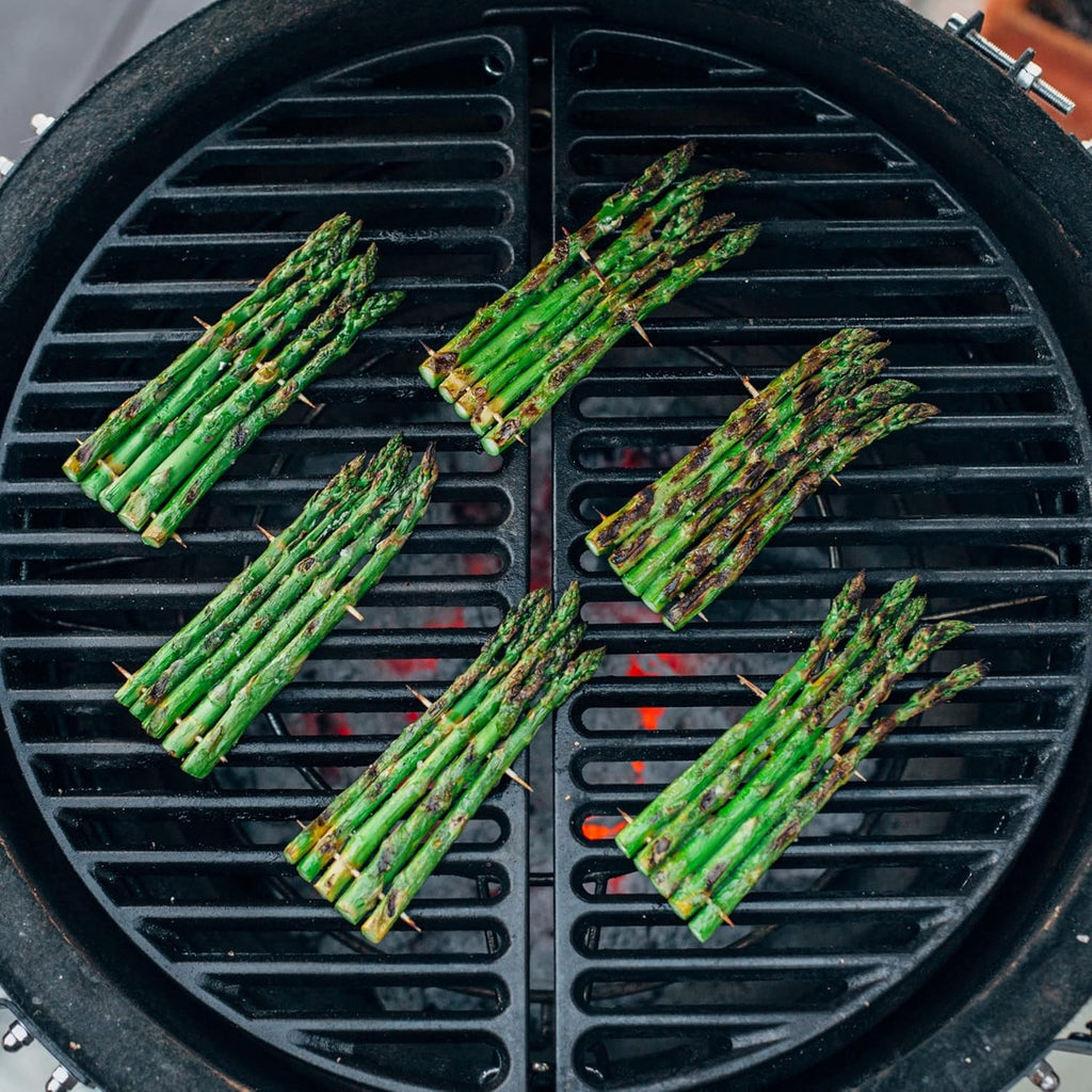 Kamado Joe Classic Joe Half Moon Cast Iron Cooking Grate + Reversible Griddle Bundle Q8767