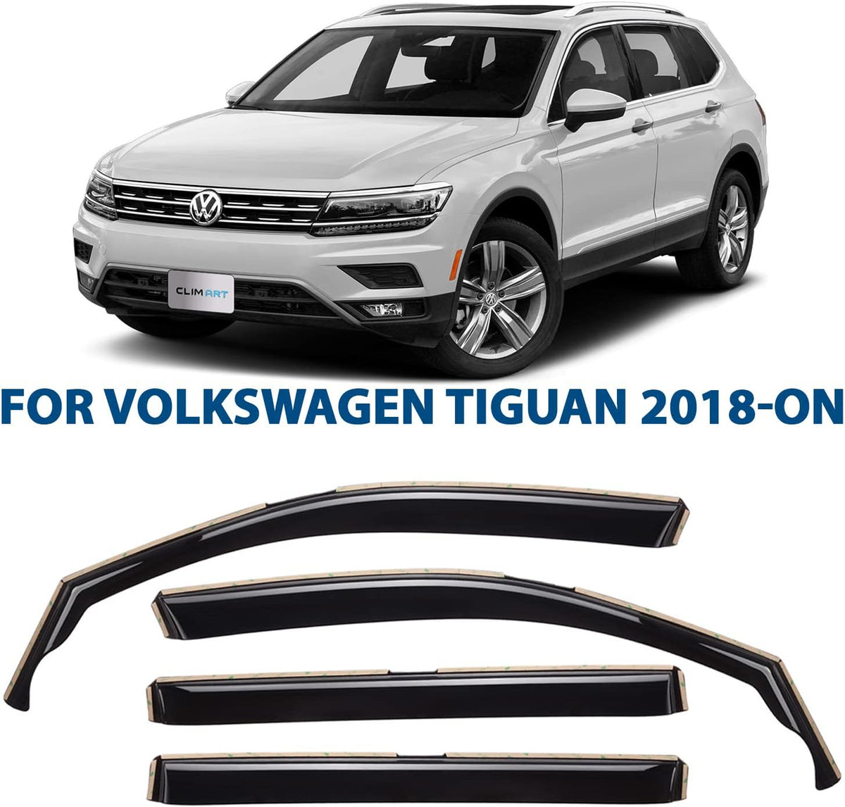 4 pcs Rain Guards for Volkswagen Tiguan 2018-2022 U199541