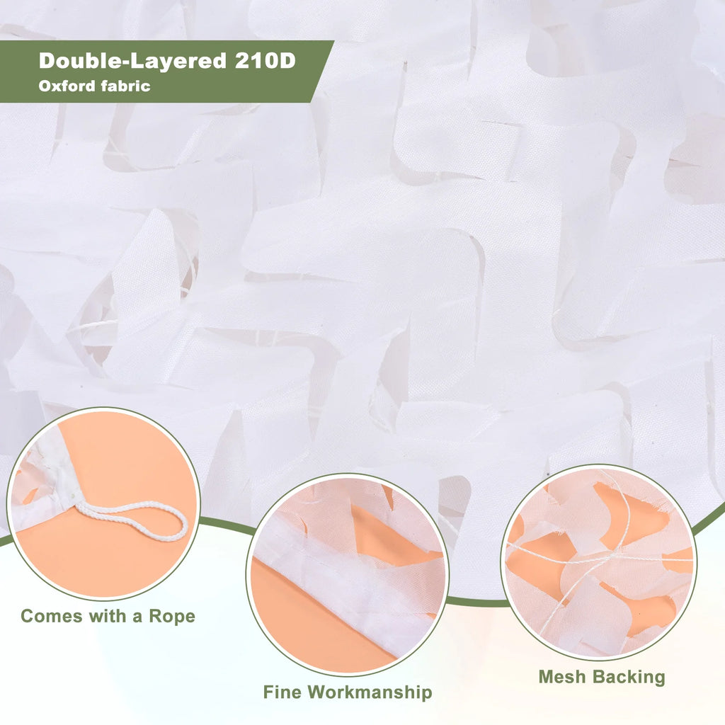 White Camo Netting 9 x 9ft X482