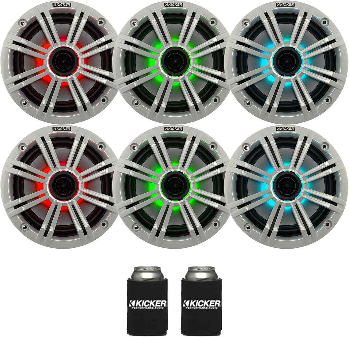 6.5" Marine Speakers (3 Pair) White OEM Replacement Speakers I927975