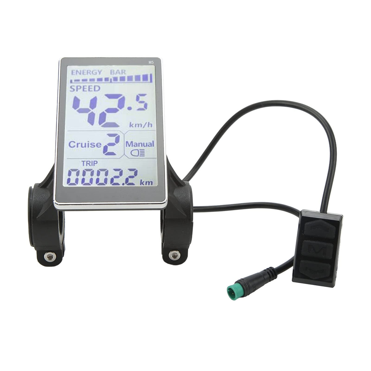 Electric Bike LCD Display, 5 Pin 24V 36V 48V 60V, Waterproof, Universal M5 Panel Screen for Electric Bikes F6803