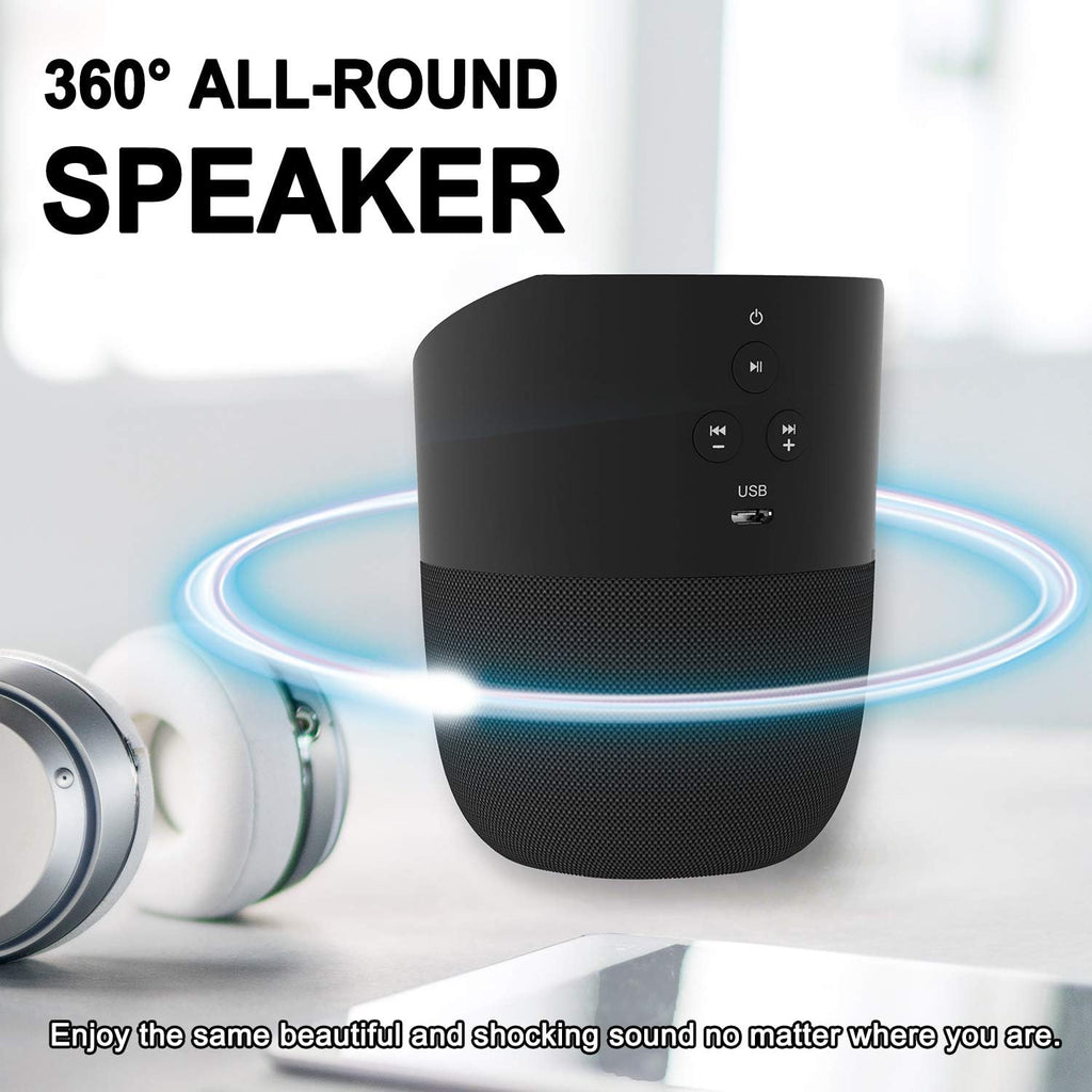 Bluetooth Speaker with Wireless Charging Station, Portable Stereo Speaker, Pack of 2 E2107