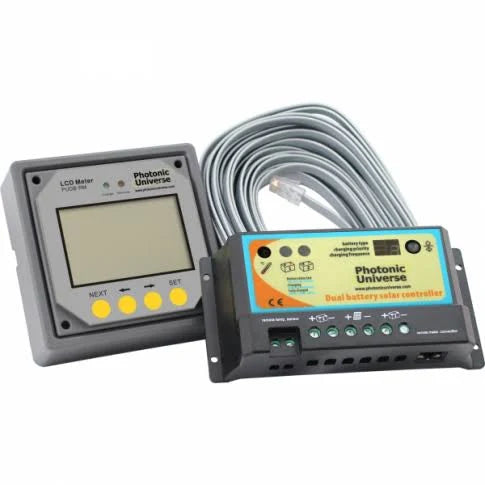 12V/24V Dual Battery Solar Charge Controller with LCD Display I927804