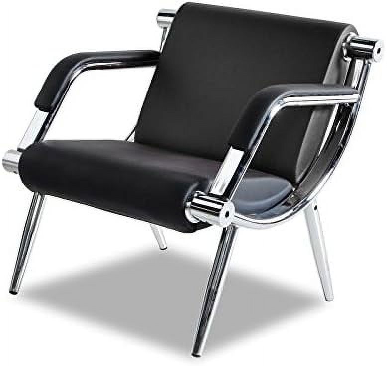 Black PU Leather Office Reception Chair P945