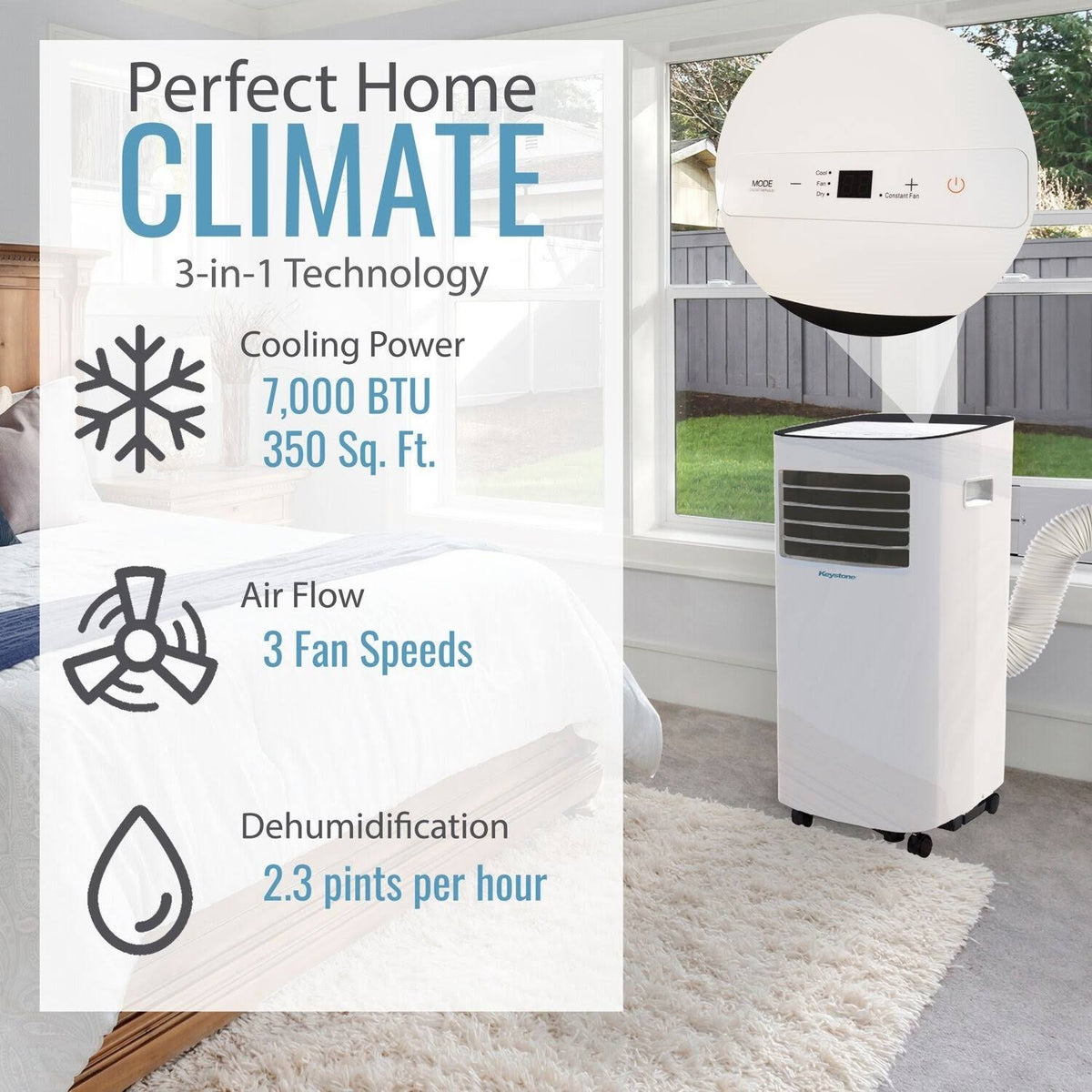 7000 BTU Portable Air Conditioner Z581