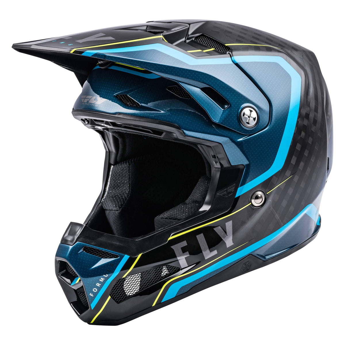 Carbon Axon Black Blue Hi-Vis Youth Helmet Z404011