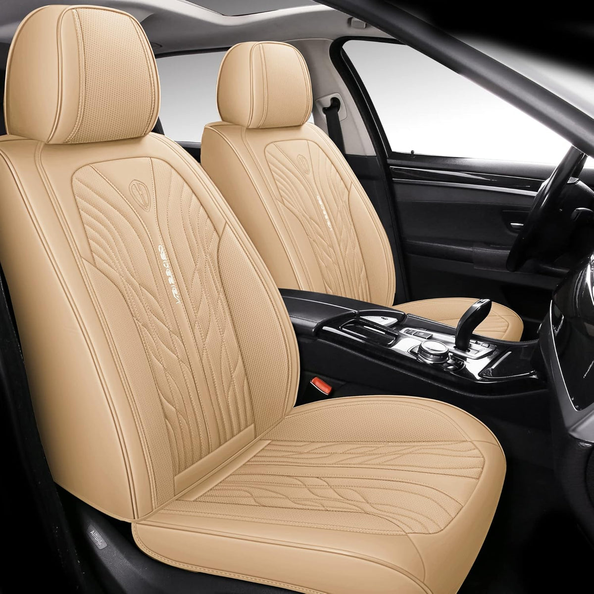 Faux Leather Full Set Car Seat Covers D1574