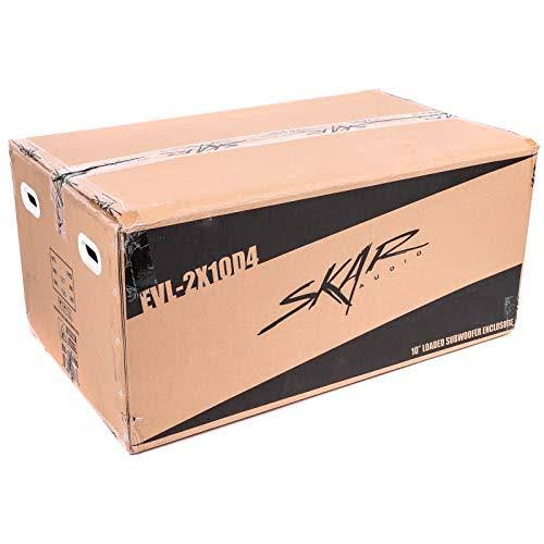 Dual 10 inch 4,000 Watt Vented Subwoofer Enclosure with Black Carpet J113