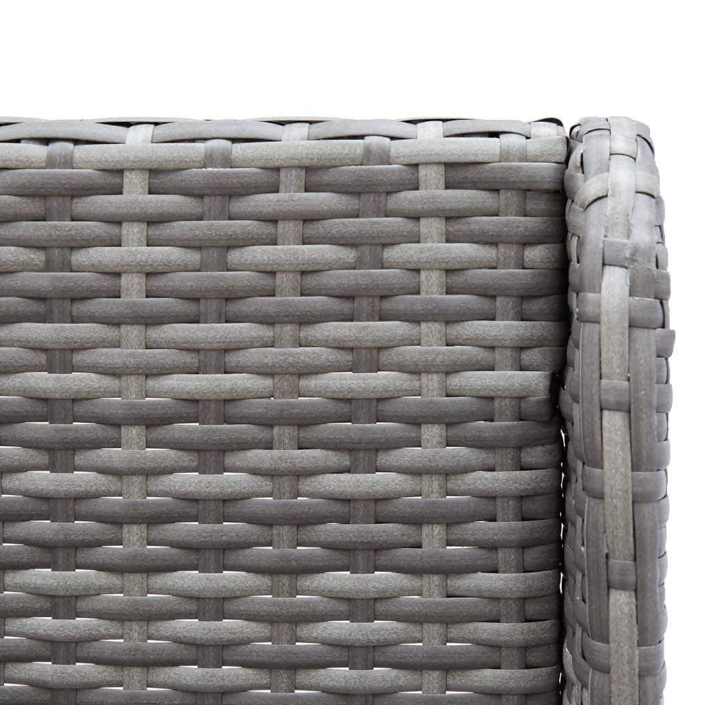 Black Poly Rattan Garden Corner Sofas 2 Pcs K829