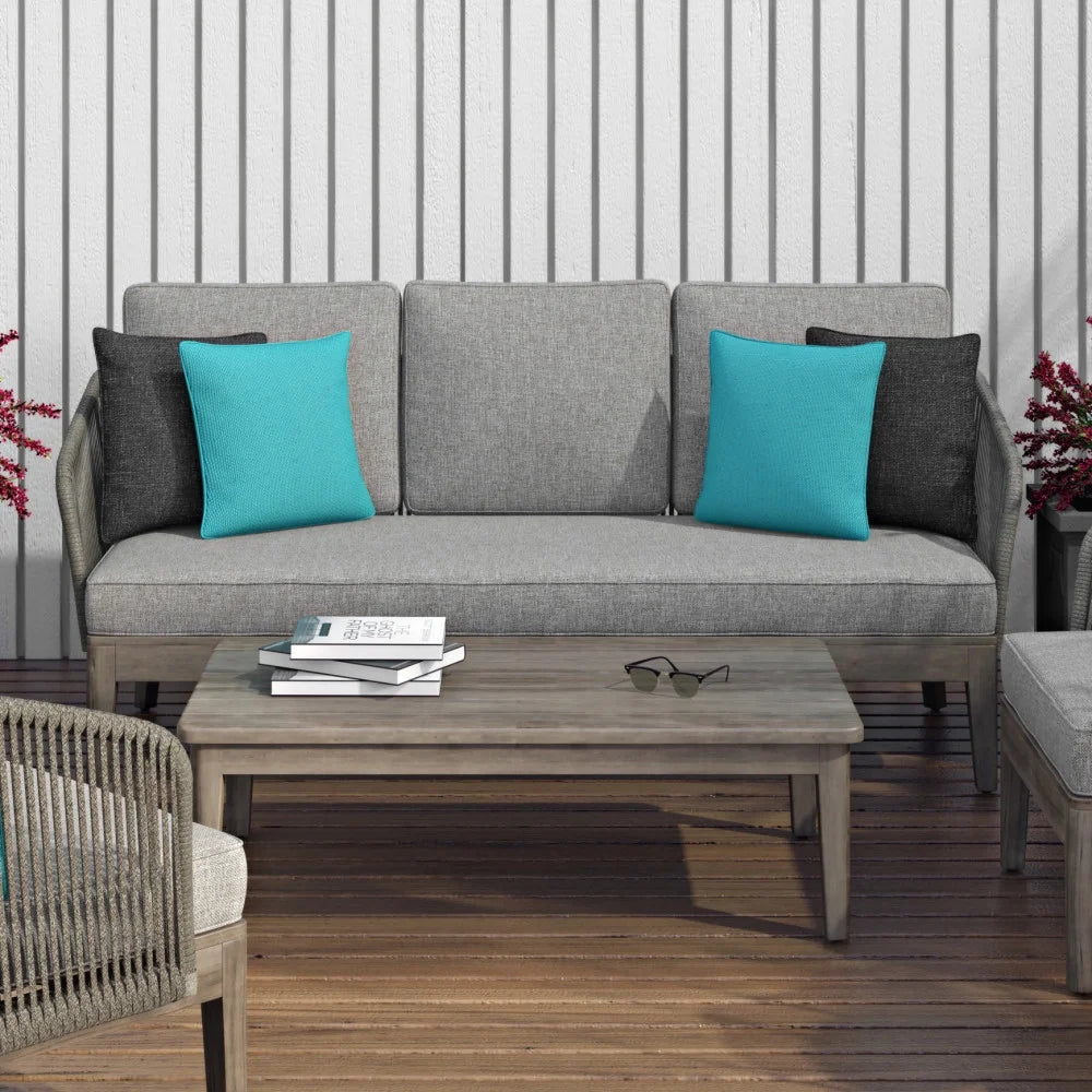 Gray Sand Drift Polyester Outdoor Sofa C851