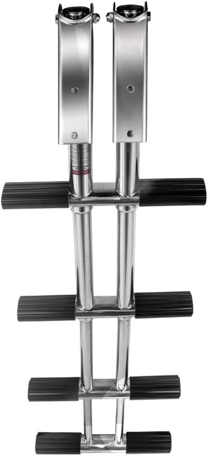 4 Step Stainless Steel Marine Telescoping Tube Ladder P17384