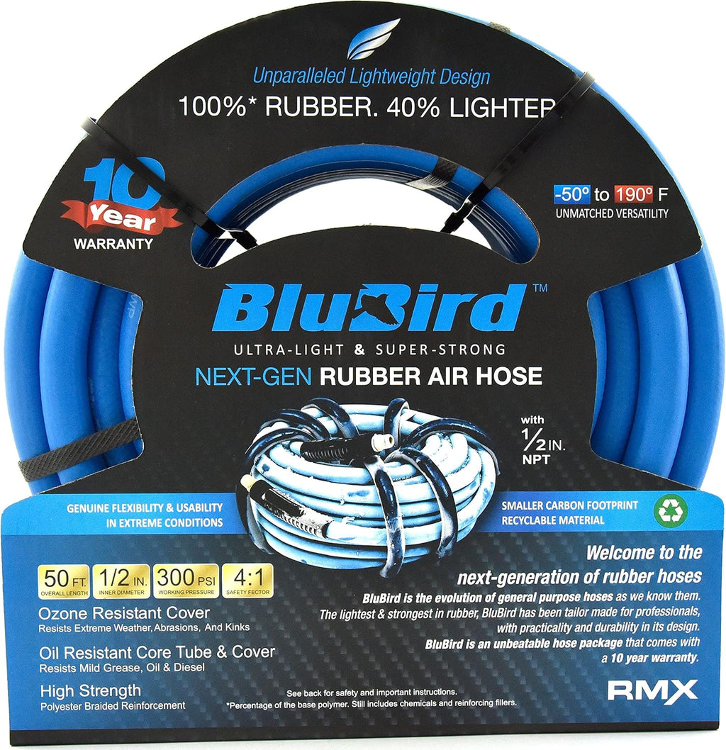 Rubber Air Hose, 300 PSI, Pack of 2 B273