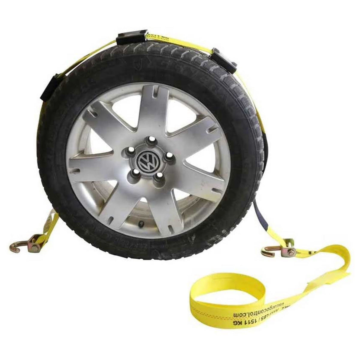 2" x 10' Wheel Strap with 2 Swivel J Hooks X444736