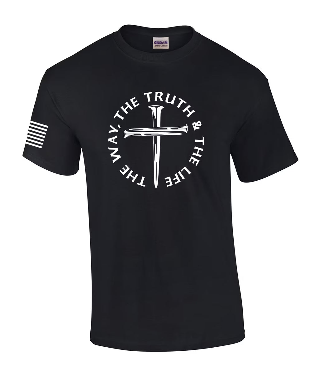 Black Christian Short Sleeve Graphic T-Shirt U696