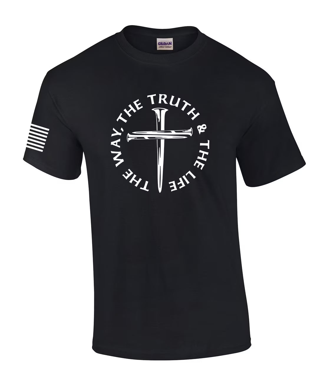 Black Christian Short Sleeve Graphic T-Shirt U696
