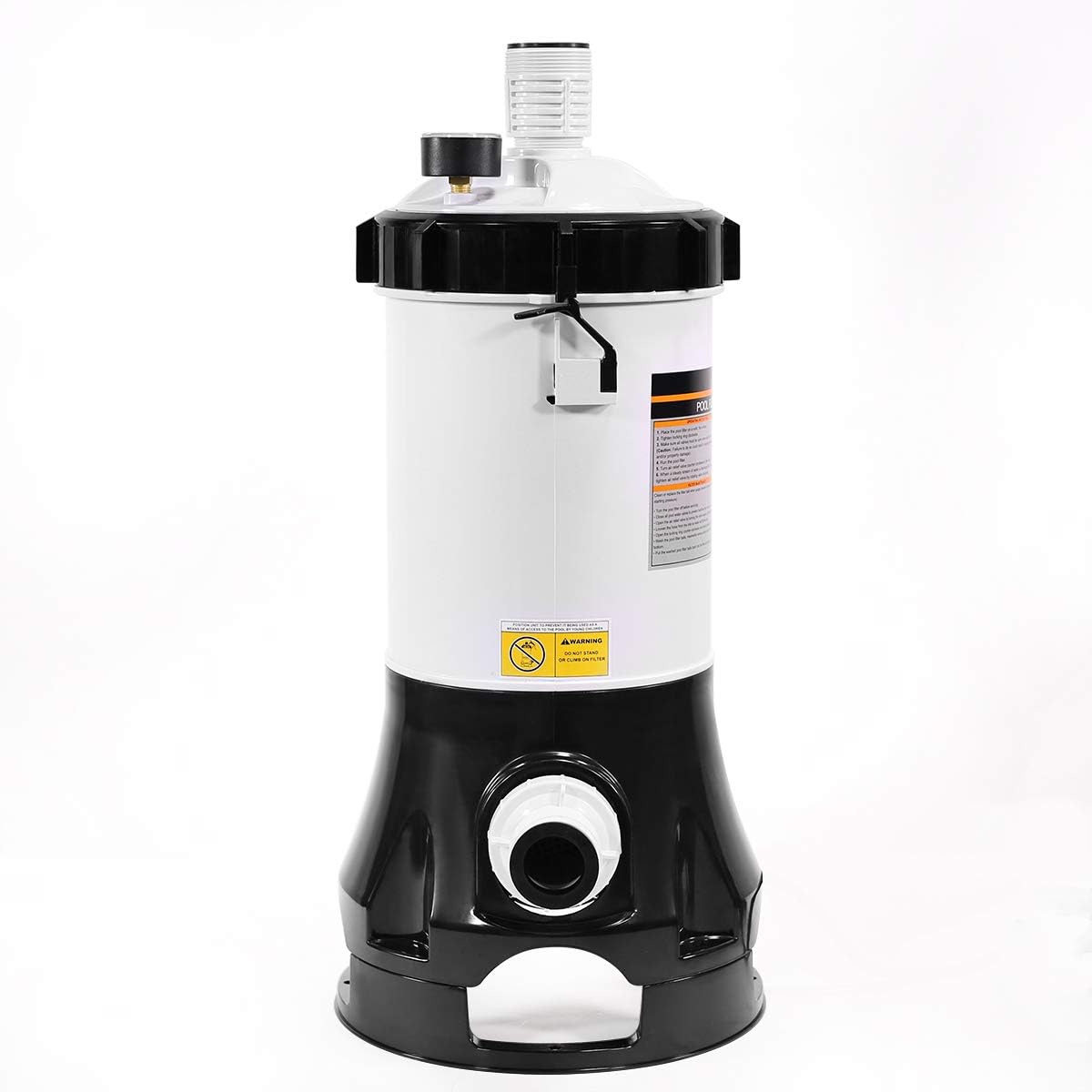 White/Black Pool Cartridge Filter with Built-in Pump P137