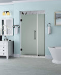 72x22 High x 36x22 Wide Hinged Frameless Shower Door Oil Rubbed Bronze A473