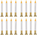 White/Brass Battery-Operated LED Candle, 4-Pk. I575540
