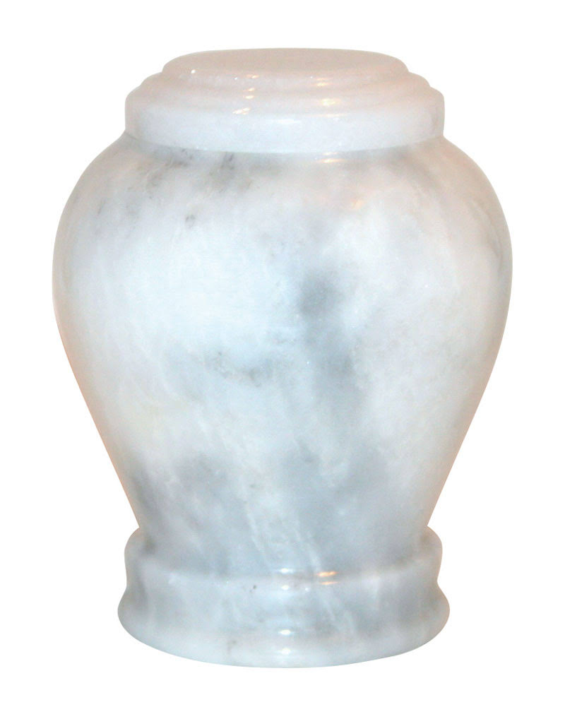 White Marble Cremation Urn S119142