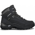 Deep Black Mid Leather Hiking Boots P400
