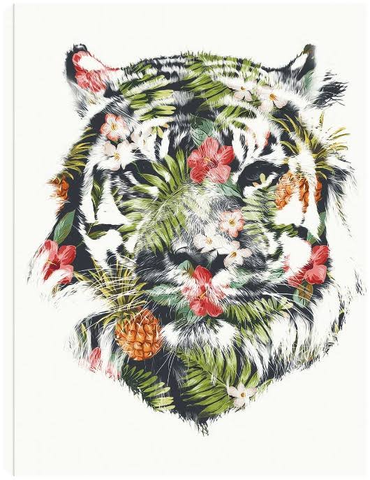 Tropical Tiger Canvas Art 24x32 G87062