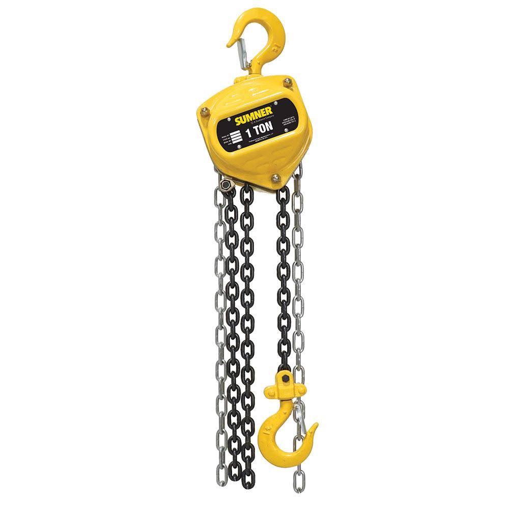 1 Ton Chain Hoist with 15 ft. Chain Fall D345