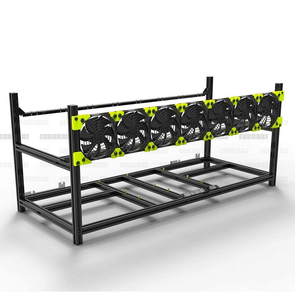 6/8 GPU Aluminum Open Air Frame Case Miner Z301
