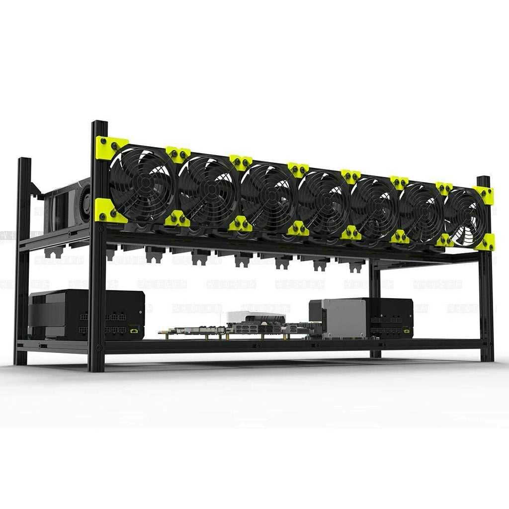 6/8 GPU Aluminum Open Air Frame Case Miner Z301