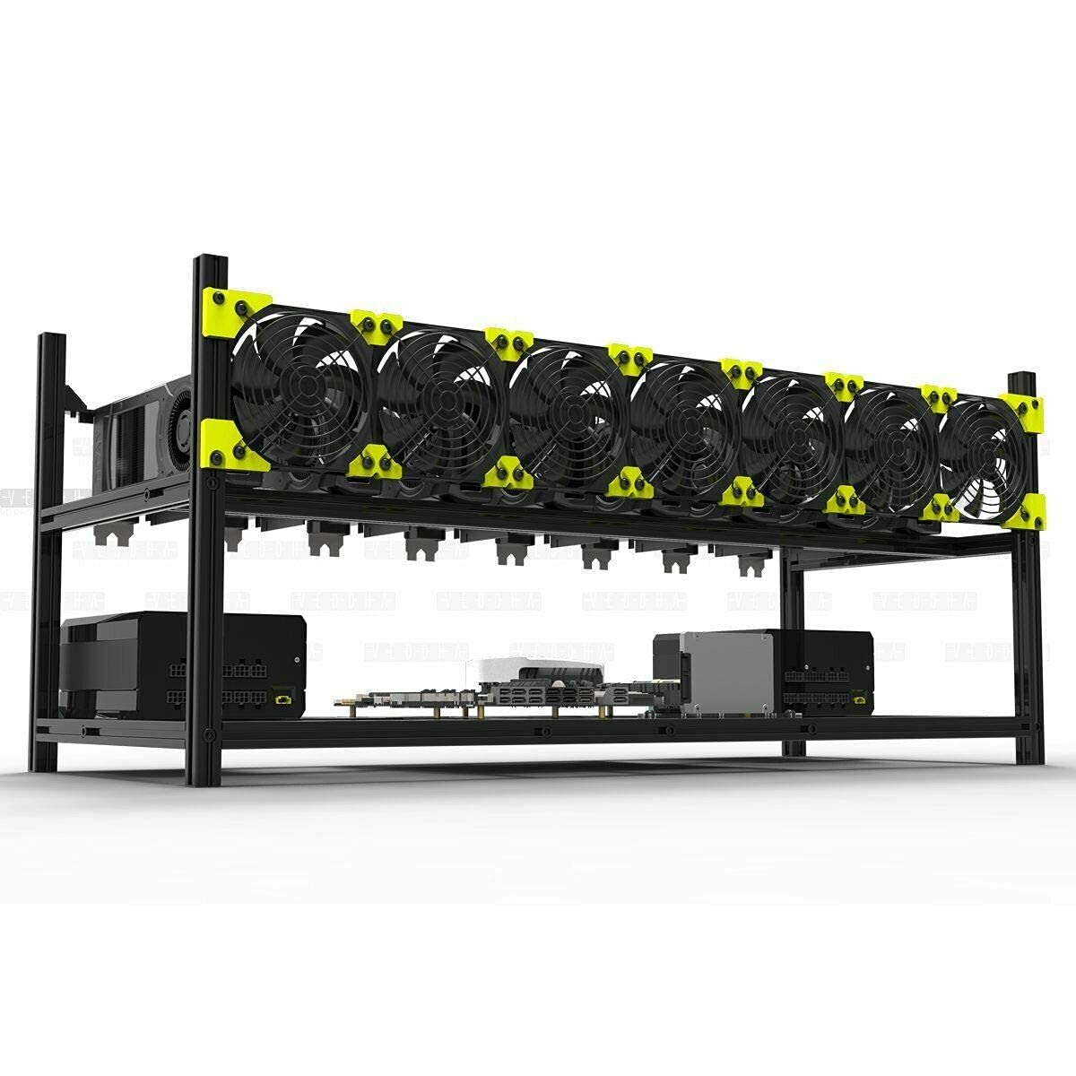 6/8 GPU Aluminum Open Air Frame Case Miner Z301