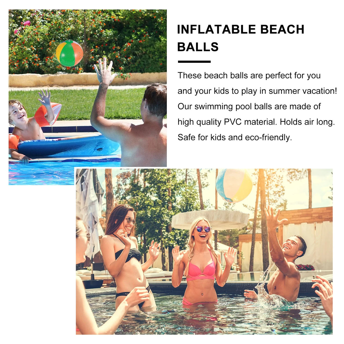 12 Pcs Inflatable Beach Balls Pool Toys B682643