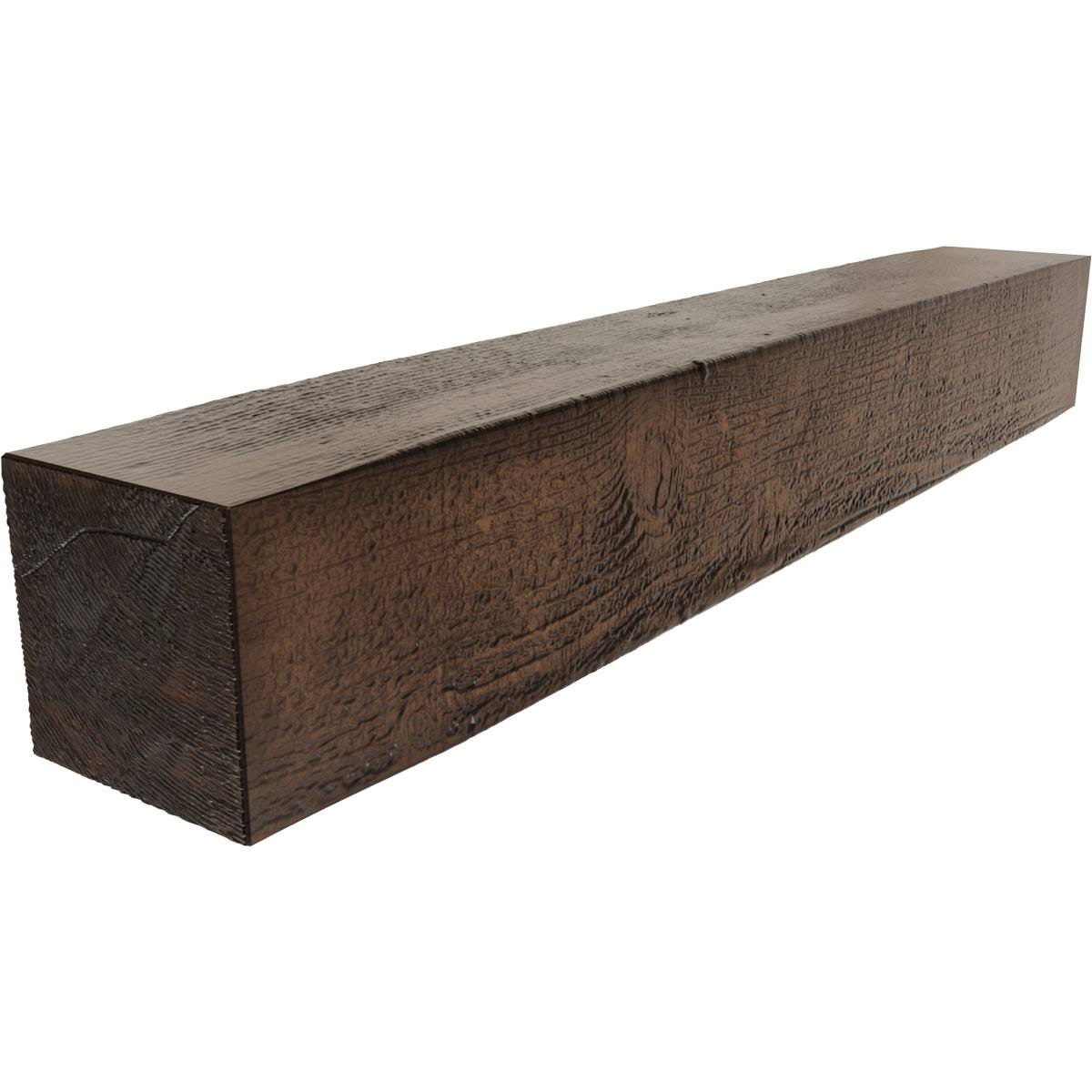 Rough Sawn Faux Wood Fireplace Mantel R828