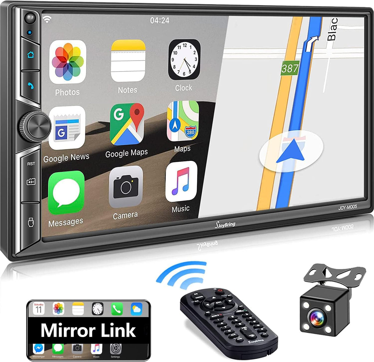 7 Inch Touchscreen Car Stereo with Bluetooth 5.2, Backup Camera M159334