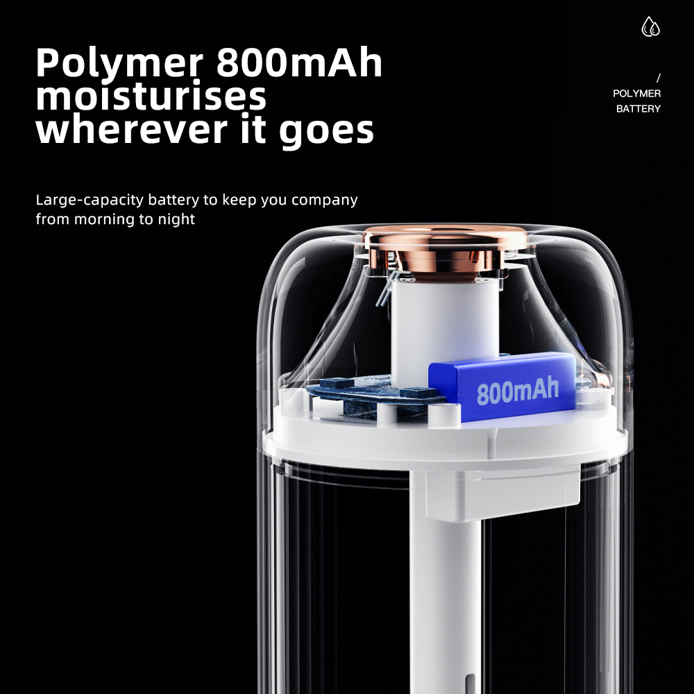 Portable Mini Cool Mist Humidifier, 260ml, USB, Blue Y165