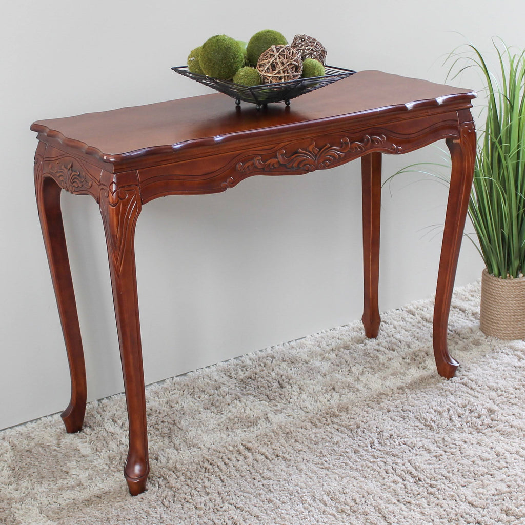 Carved Wood Console Table N105