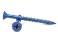 1/4x22 x 5x22 Concrete Screw Phillips Flat Head Low Carbon Steel Blue Polymer K96498