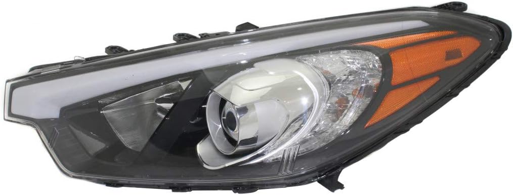 Headlight Assembly for Kia Forte Forte5 2014 2015 2016 Passenger Side Halogen L95024