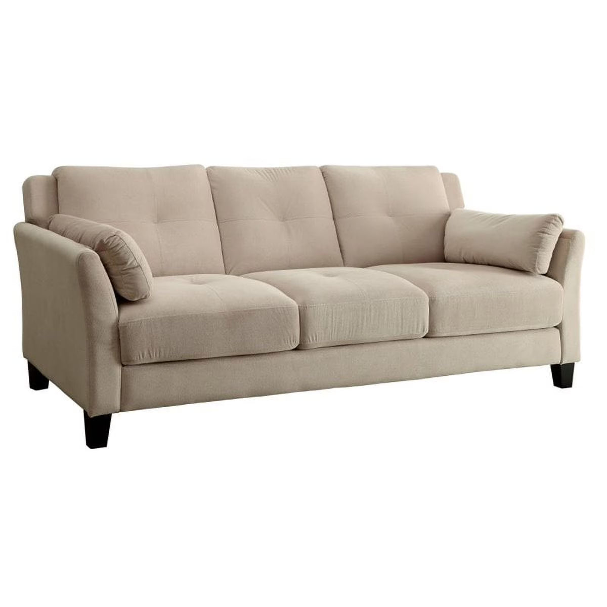 Beige Fabric Tufted Sofa Y3746