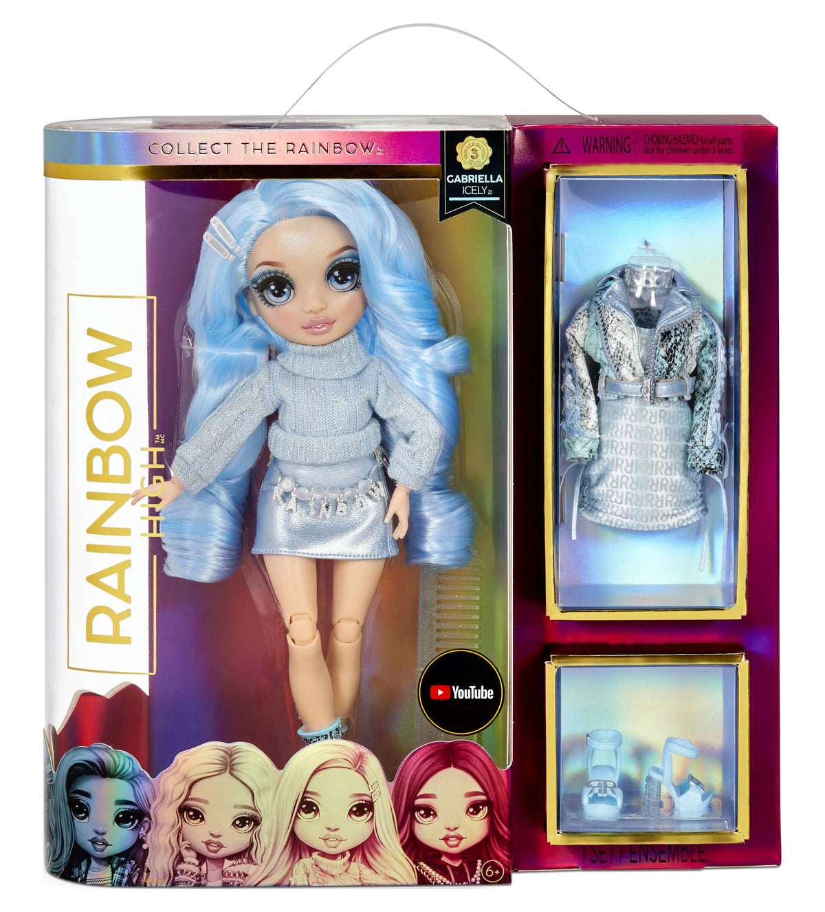 12 Pieces Light Blue Doll Playset H72254