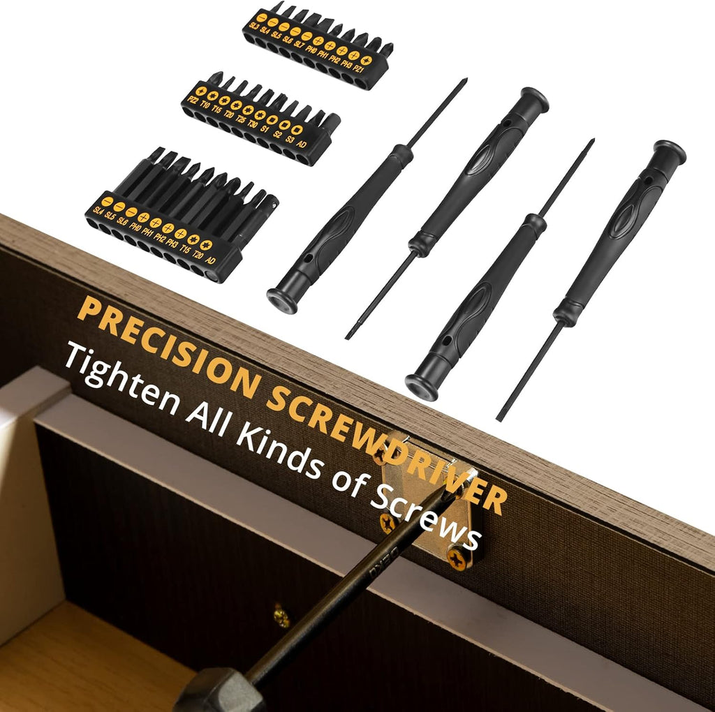 150 Piece Hand Tool Kit with Plastic Toolbox Storage Case M456275