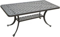 Patio Coffee Table Rectangle Cast Aluminum P4831