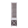 White Oak 3-Shelf Pier Cabinet E73379
