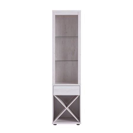 White Oak 3-Shelf Pier Cabinet E73379